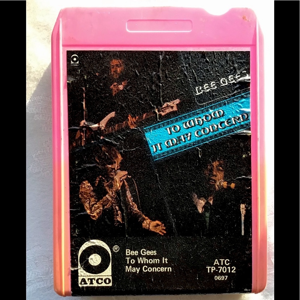 1972 Vintage Bee Gees To Whom it May Concern 8-Track Tape